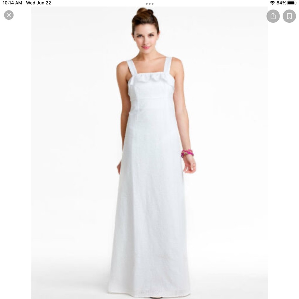 Lily Pulitzer White Eyelet Maxi Dress NWT